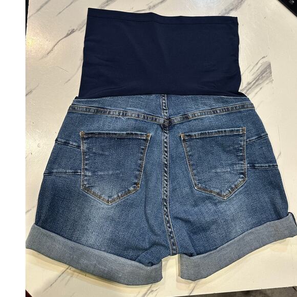 S.O.N.G Maternity Jeans Short Mediun - Picture 3 of 5